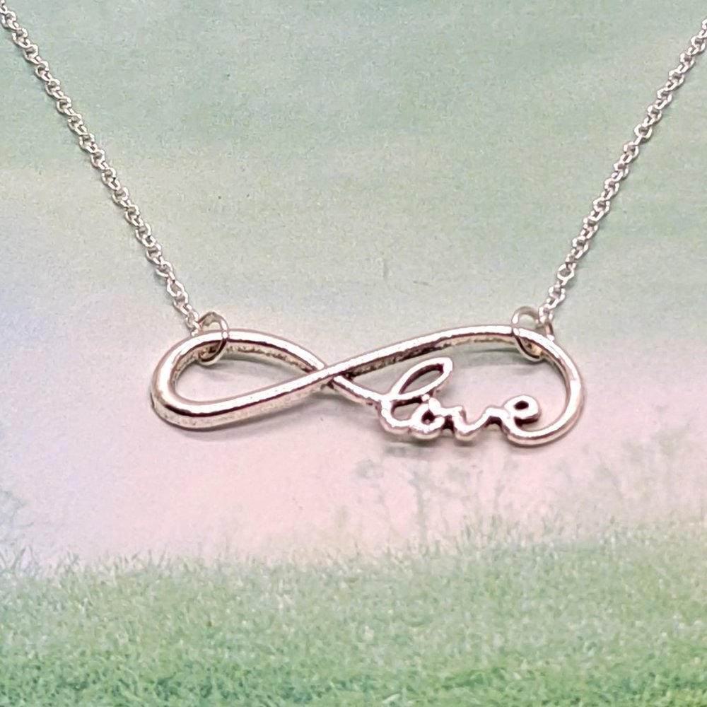 Love Infinity Silver Necklace